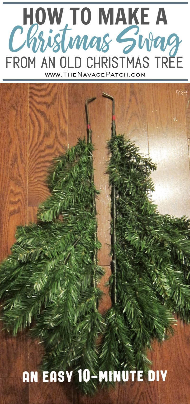 DIY Christmas Decor from an Old Fake Xmas Tree - The Navage Patch - DIY Christmas Decor from an Old Fake Xmas Tree - The Navage Patch -   19 diy Christmas Decorations garland ideas