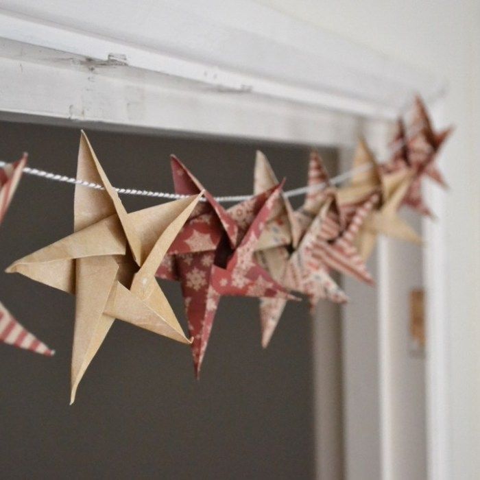 DIY Origami Star garland - Christmas Craft week - Girl about townhouse - DIY Origami Star garland - Christmas Craft week - Girl about townhouse -   19 diy Christmas Decorations garland ideas