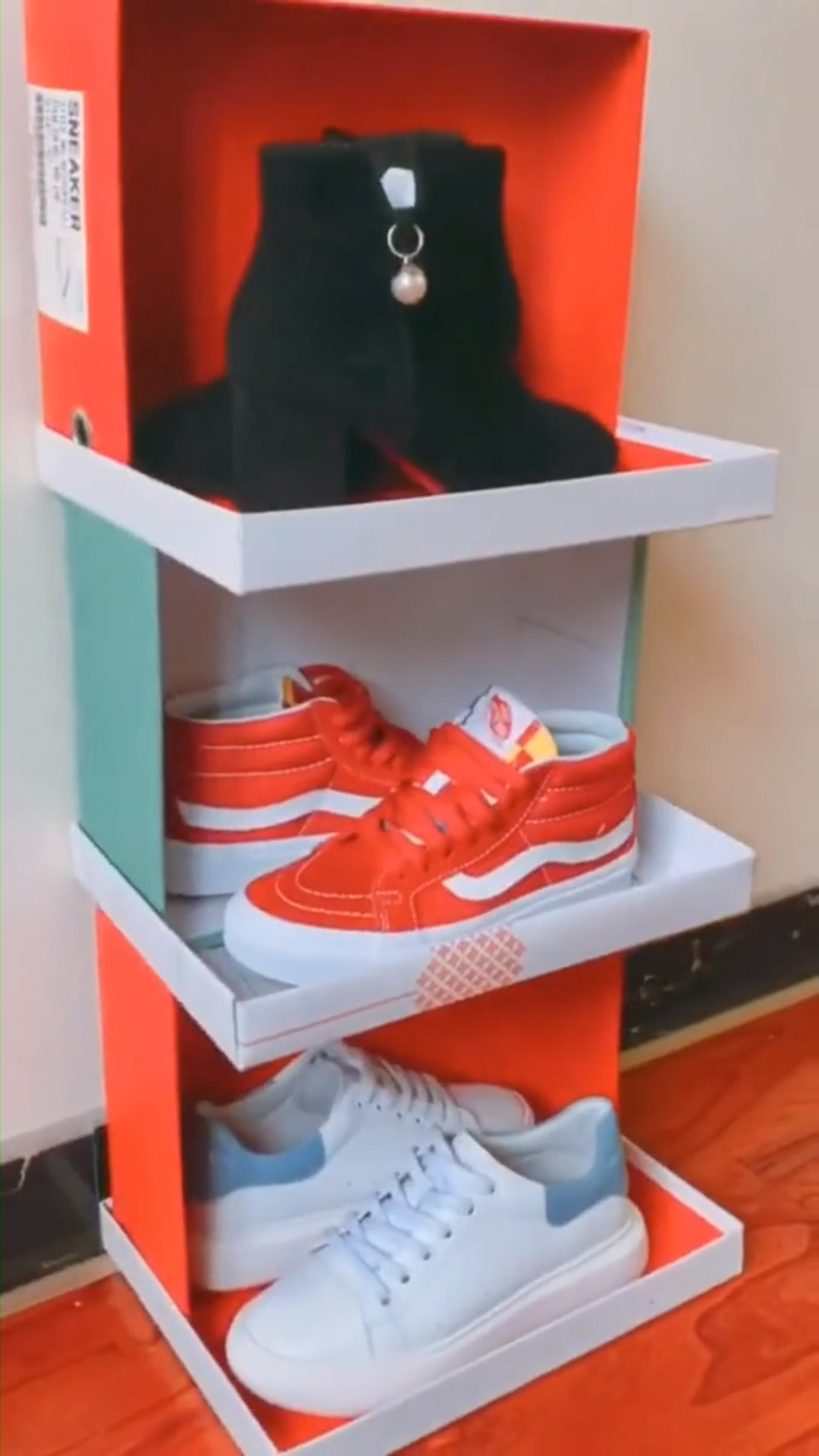 DIY Shoe Rack by Shoe Boxes - DIY Shoe Rack by Shoe Boxes -   19 diy Storage videos ideas