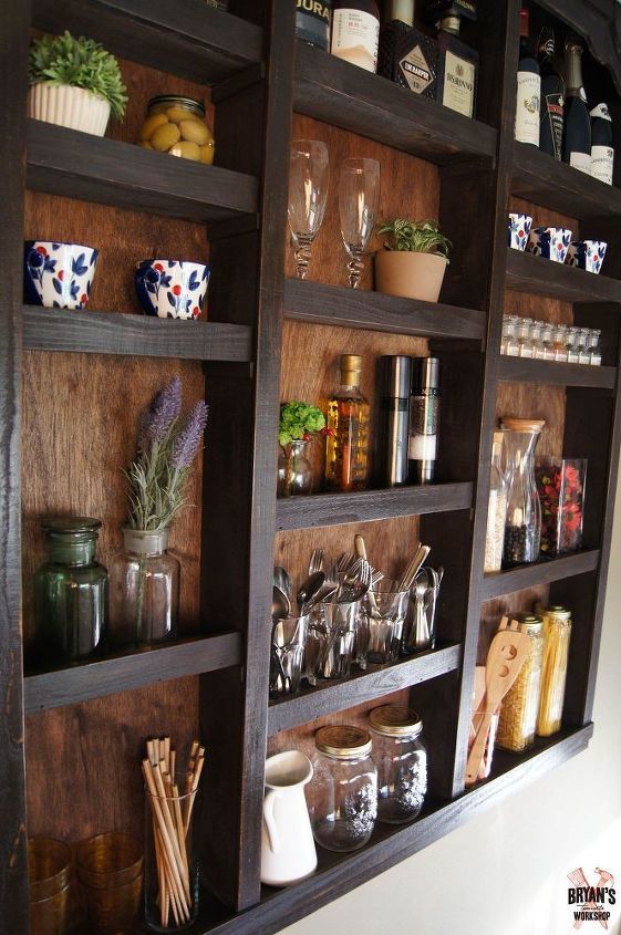 DIY Built-in Kitchen Wall Shelves! - DIY Built-in Kitchen Wall Shelves! -   20 diy Kitchen wall ideas