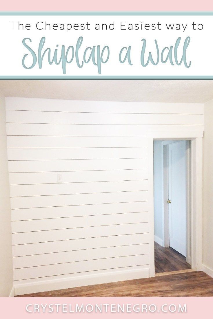 The Cheapest and Easiest Way to DIY Shiplap - Crystel Montenegro at Home - The Cheapest and Easiest Way to DIY Shiplap - Crystel Montenegro at Home -   20 diy Kitchen wall ideas