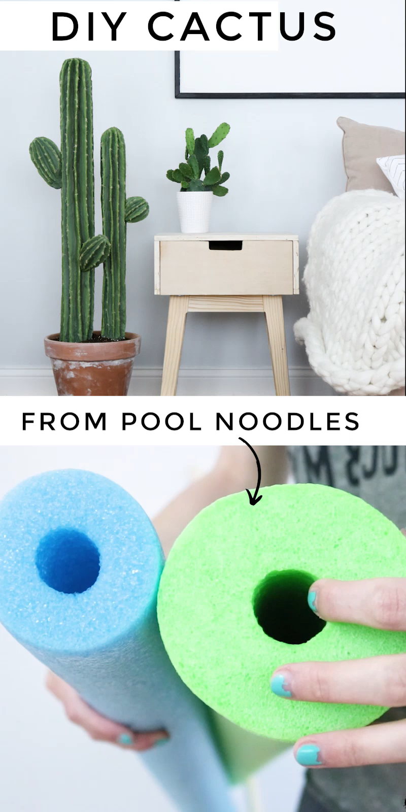 DIY Cactus Plant From Pool Noodles - DIY Cactus Plant From Pool Noodles -   20 diy and crafts projects
