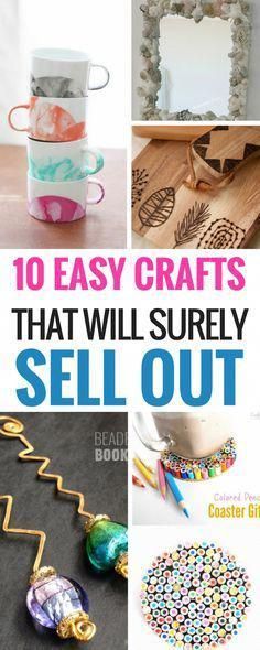10 Easy DIY Crafts That Will Totally Sell - Craftsonfire - 10 Easy DIY Crafts That Will Totally Sell - Craftsonfire -   20 diy and crafts projects