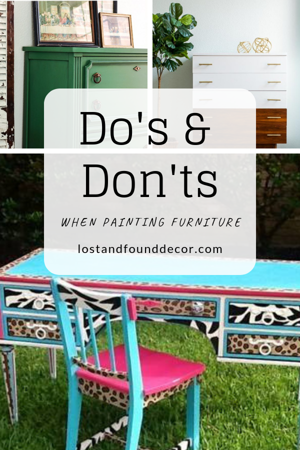 Do's & Dont's When Painting Furniture - Do's & Dont's When Painting Furniture -   22 diy Furniture repurpose ideas