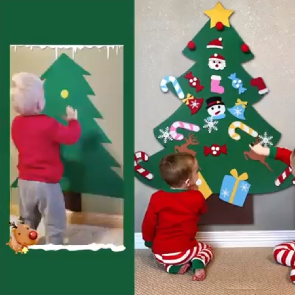 DIY felt Christmas tree ? - DIY felt Christmas tree ? -   23 diy Christmas Decorations videos ideas