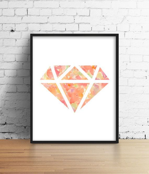 Items similar to floral diamond makeup art painting print room decor Typographic Print girly wall decor framed quotes bedroom office tumblr room decor 8x10 on Etsy - Items similar to floral diamond makeup art painting print room decor Typographic Print girly wall decor framed quotes bedroom office tumblr room decor 8x10 on Etsy -   9 diy Tumblr bilder ideas