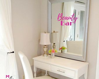 WALL DECAL:  Her Eyes - Makeup Vanity Wall Decal Sticker - WALL DECAL:  Her Eyes - Makeup Vanity Wall Decal Sticker -   10 beauty Bar vanity ideas