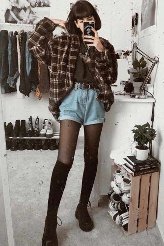 33 Flannel Fall Outfits: Style Tips How to Wear Your Favorite Shirt - 33 Flannel Fall Outfits: Style Tips How to Wear Your Favorite Shirt -   10 style Grunge cute ideas