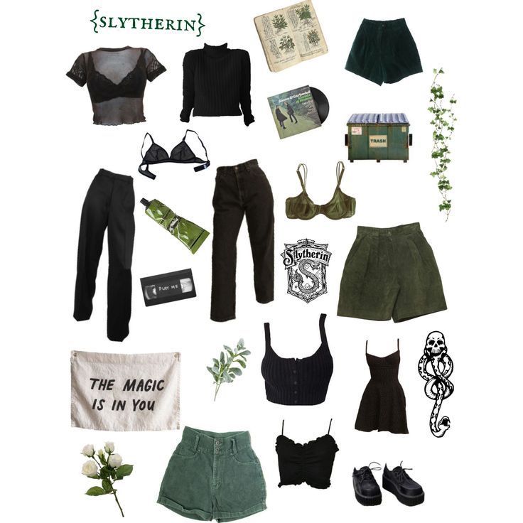 Outfit Inspiration: slytherin aesthetic - Outfit Inspiration: slytherin aesthetic -   style Aesthetic punk