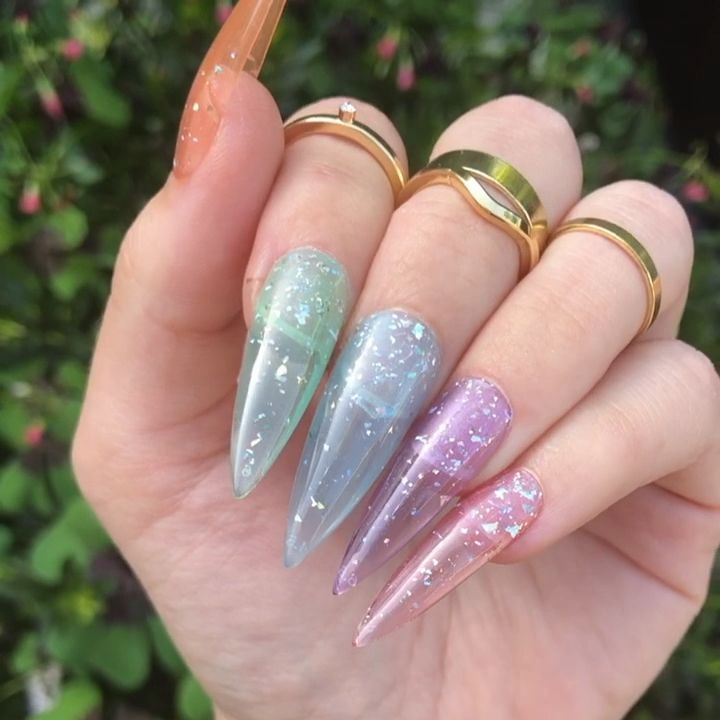 Pastel Jelly Nails - Pastel Jelly Nails -   beauty Nails pastel