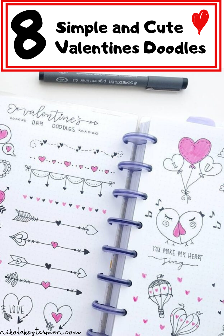 2020 Valentines Day Bullet Journal Doodles! - Nikola Kosterman - 2020 Valentines Day Bullet Journal Doodles! - Nikola Kosterman -   12 fitness Journal doodles ideas