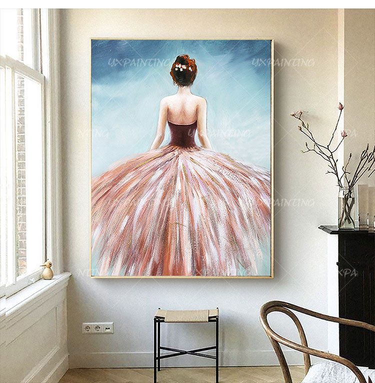 Modern Abstract art Acrylic Painting On Canvas original art beautiful Ballet girl home decor Large Wall art wall pictures cuadros abstractos - Modern Abstract art Acrylic Painting On Canvas original art beautiful Ballet girl home decor Large Wall art wall pictures cuadros abstractos -   13 beauty Art acrylic ideas