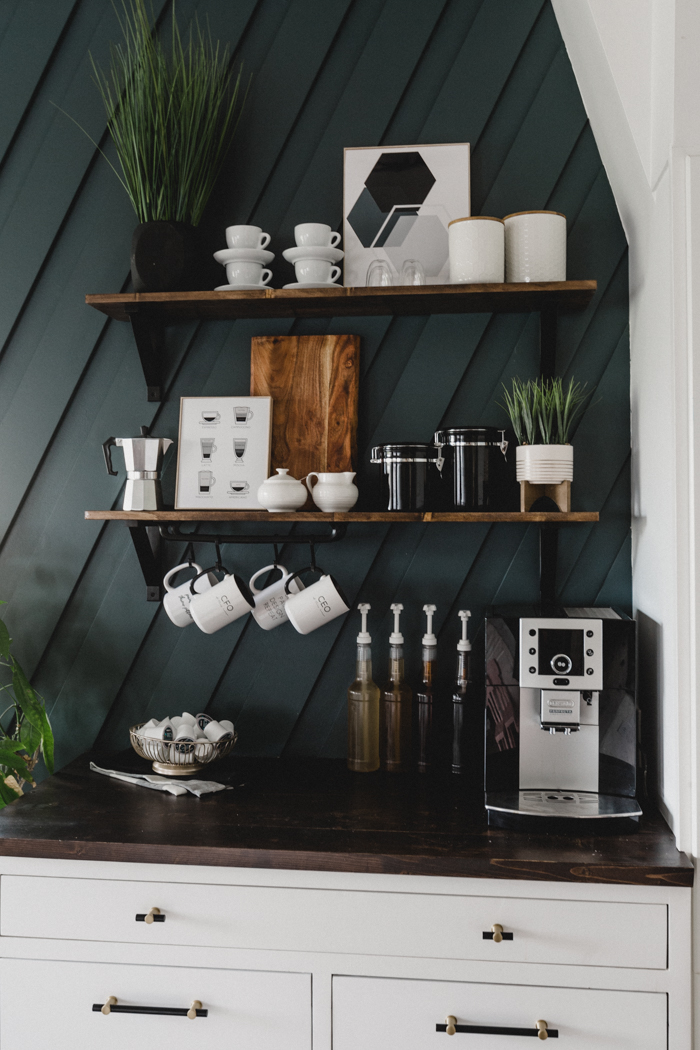 A Modern DIY Coffee Station [for the Home] - Love Create Celebrate - A Modern DIY Coffee Station [for the Home] - Love Create Celebrate -   13 beauty Bar in homes ideas