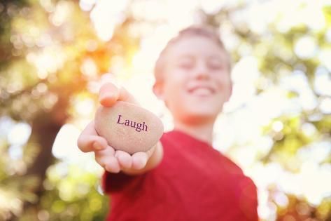 Boy Laughing and Holding a Stone with the Word Laugh. Instagram Effect Photographic Print by soupstock | Art.com - Boy Laughing and Holding a Stone with the Word Laugh. Instagram Effect Photographic Print by soupstock | Art.com -   13 beauty Boys laughing ideas