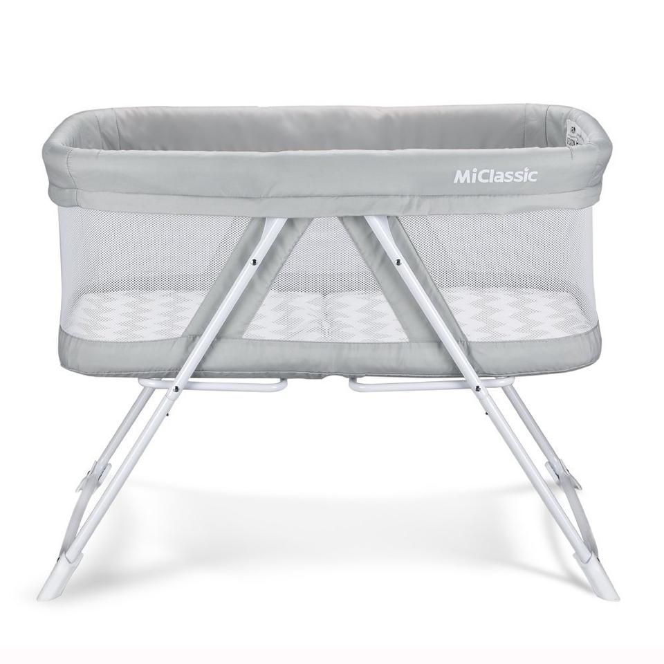 2in1 Staionary&Rock Mode Bassinet One-Second Fold Travel Crib Portable Newborn Baby,Gray - 2in1 Staionary&Rock Mode Bassinet One-Second Fold Travel Crib Portable Newborn Baby,Gray -   13 diy Baby bassinet ideas