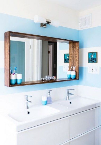28+ ideas for diy shelves bathroom framed mirrors - 28+ ideas for diy shelves bathroom framed mirrors -   13 diy Organizador banheiro ideas