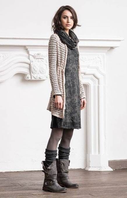 Skirt with boots and tights long cardigan 20 ideas - Skirt with boots and tights long cardigan 20 ideas -   13 style Dress with boots ideas