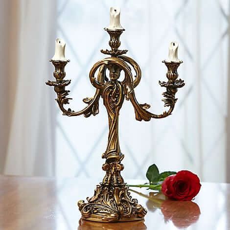 Lumiere Candelabra & Cogsworth Clock from live-action 