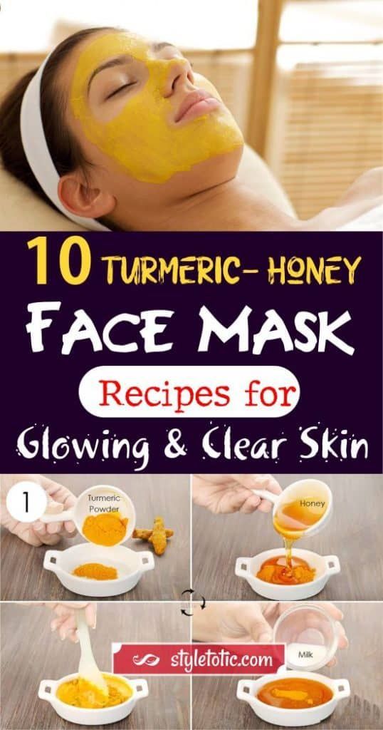 10 DIY Turmeric-Honey Face Mask Recipes For Glowing And Clear Skin - 10 DIY Turmeric-Honey Face Mask Recipes For Glowing And Clear Skin -   14 beauty Face mask ideas