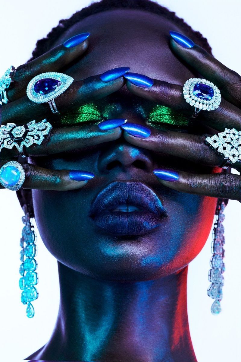 Ajak Deng Dazzles in Luxe Jewels for Vogue Portugal - Ajak Deng Dazzles in Luxe Jewels for Vogue Portugal -   14 beauty Photography fashion ideas