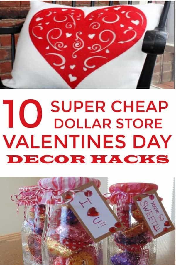10 Dollar Store Valentines Day Decor Hacks That are Easy and Cheap - 10 Dollar Store Valentines Day Decor Hacks That are Easy and Cheap -   14 diy Dollar Tree valentines ideas