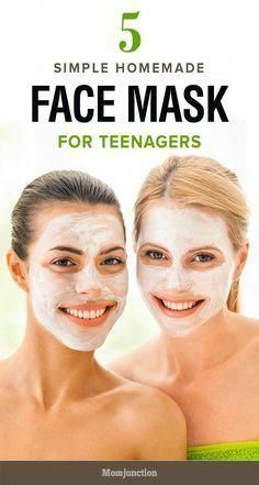5 Simple Homemade Face Masks For Teenage Skin - 5 Simple Homemade Face Masks For Teenage Skin -   14 diy Face Mask simple ideas