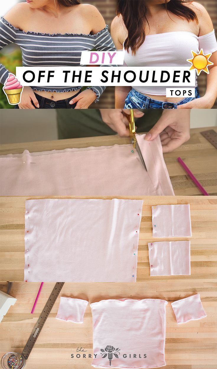 DIY TIGHT OFF THE SHOULDER TOP — The Sorry Girls - DIY TIGHT OFF THE SHOULDER TOP — The Sorry Girls -   14 diy Fashion 2019 ideas