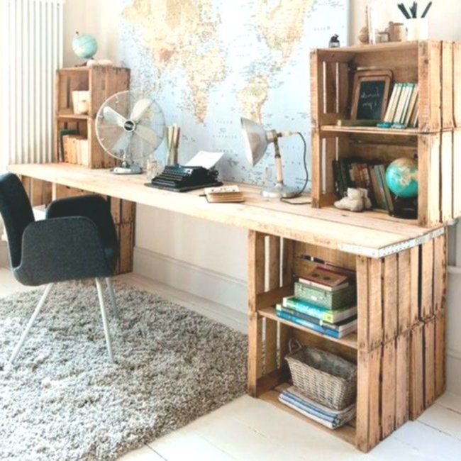 How you can make a DIY wood desk - How you can make a DIY wood desk -   14 diy Muebles escritorio ideas