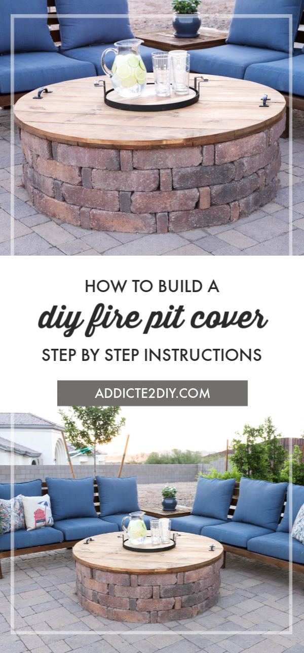DIY Wooden Fire Pit Cover - DIY Wooden Fire Pit Cover -   14 diy Outdoor fire pit ideas