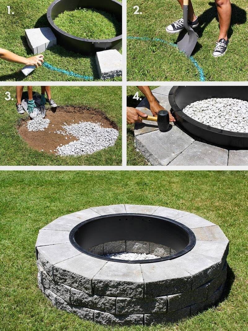 12 Easy and Cheap DIY Outdoor Fire Pit Ideas - The Handy Mano - 12 Easy and Cheap DIY Outdoor Fire Pit Ideas - The Handy Mano -   14 diy Outdoor fire pit ideas