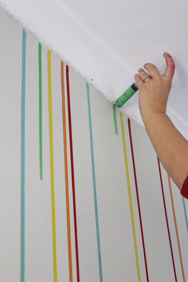 Room Paint DIY: Drippy Wall - Room Paint DIY: Drippy Wall -   14 diy Room painting ideas