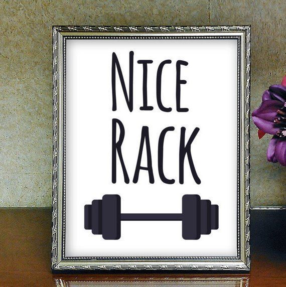 Fitness Printable, Fitness Quote Printable, Home Gym Art,Nice Rack, Funny Print, Fitness Gift,Weight Lifting,Motivation Print - Fitness Printable, Fitness Quote Printable, Home Gym Art,Nice Rack, Funny Print, Fitness Gift,Weight Lifting,Motivation Print -   14 fitness Equipment art ideas