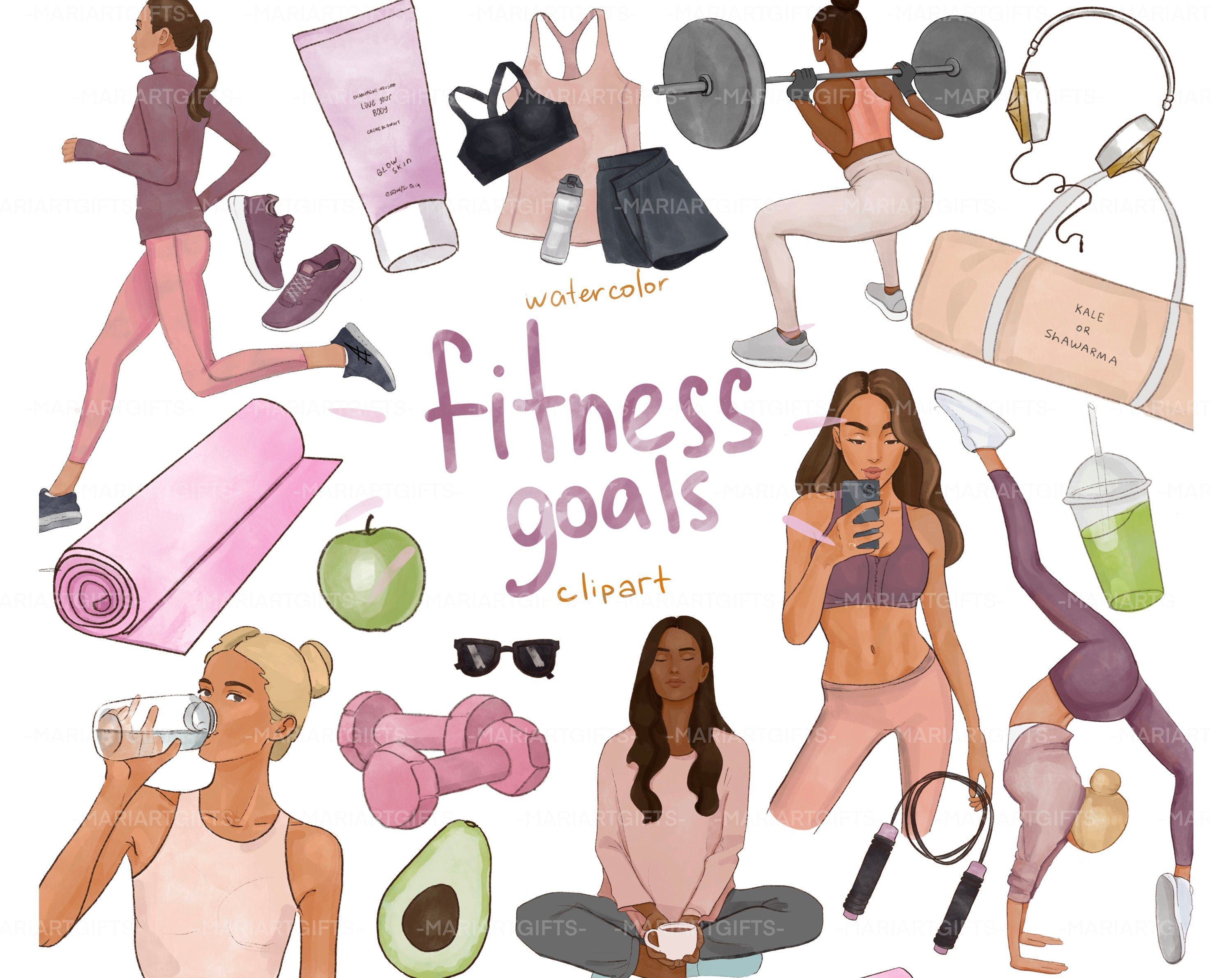 Fitness Clipart, Workout Clip Art, Yoga Clip Art, Fashion Illustration, Gym Equipment, gym clipart, fitness blogger, planner stickers - Fitness Clipart, Workout Clip Art, Yoga Clip Art, Fashion Illustration, Gym Equipment, gym clipart, fitness blogger, planner stickers -   fitness Illustration wallpaper
