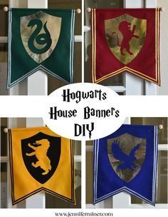 Hogwarts House Banners - Jennifer Miner's Blog - Hogwarts House Banners - Jennifer Miner's Blog -   14 harry potter diy Decorations ideas