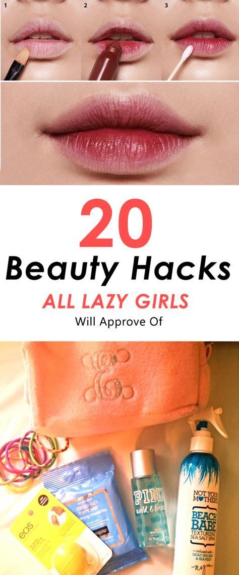 20 Beauty Hacks All Lazy Girls Will Approve Of - Society19 - 20 Beauty Hacks All Lazy Girls Will Approve Of - Society19 -   14 lazy beauty Hacks ideas