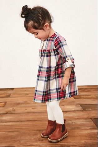 Buy Button Through Dress (3mths-7yrs) from Next USA - Buy Button Through Dress (3mths-7yrs) from Next USA -   toddler style Girl