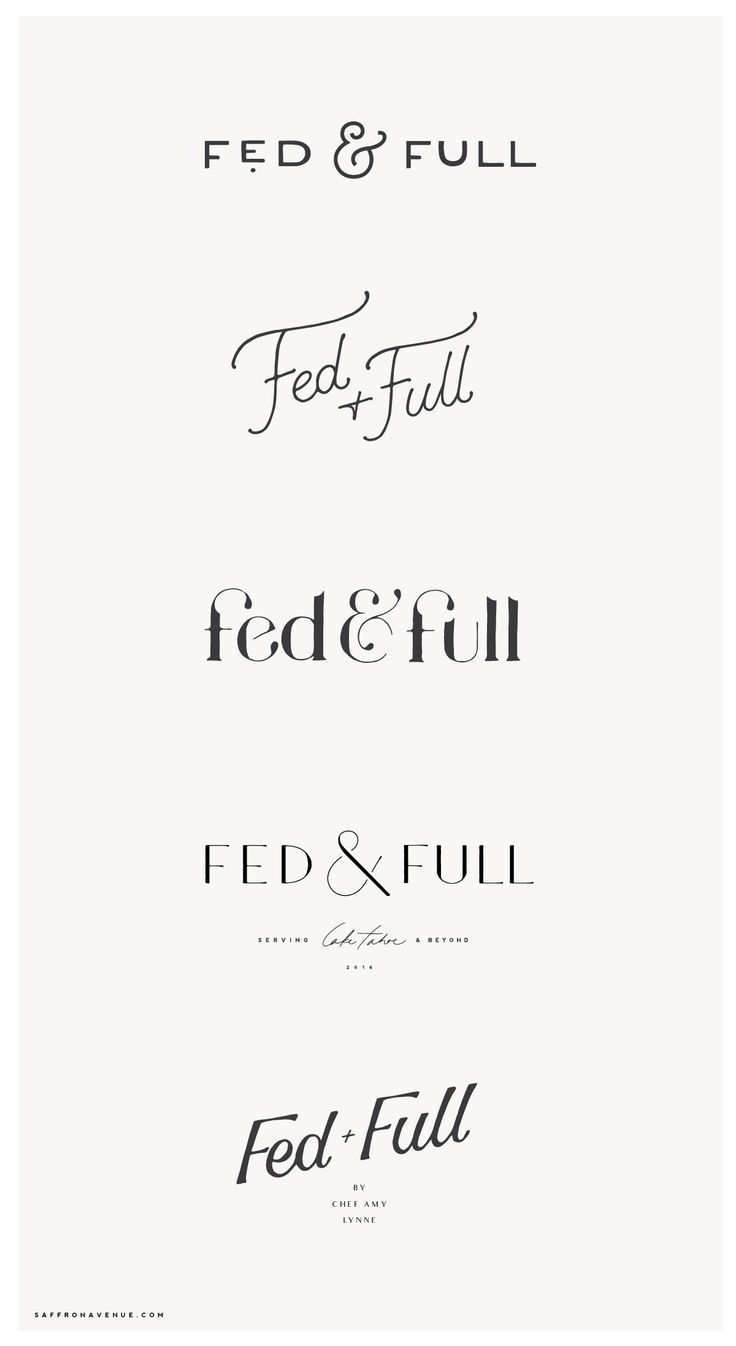 A Creative Brand and Website Launch for Fed & Full! - Saffron Avenue - A Creative Brand and Website Launch for Fed & Full! - Saffron Avenue -   15 beauty Logo type ideas