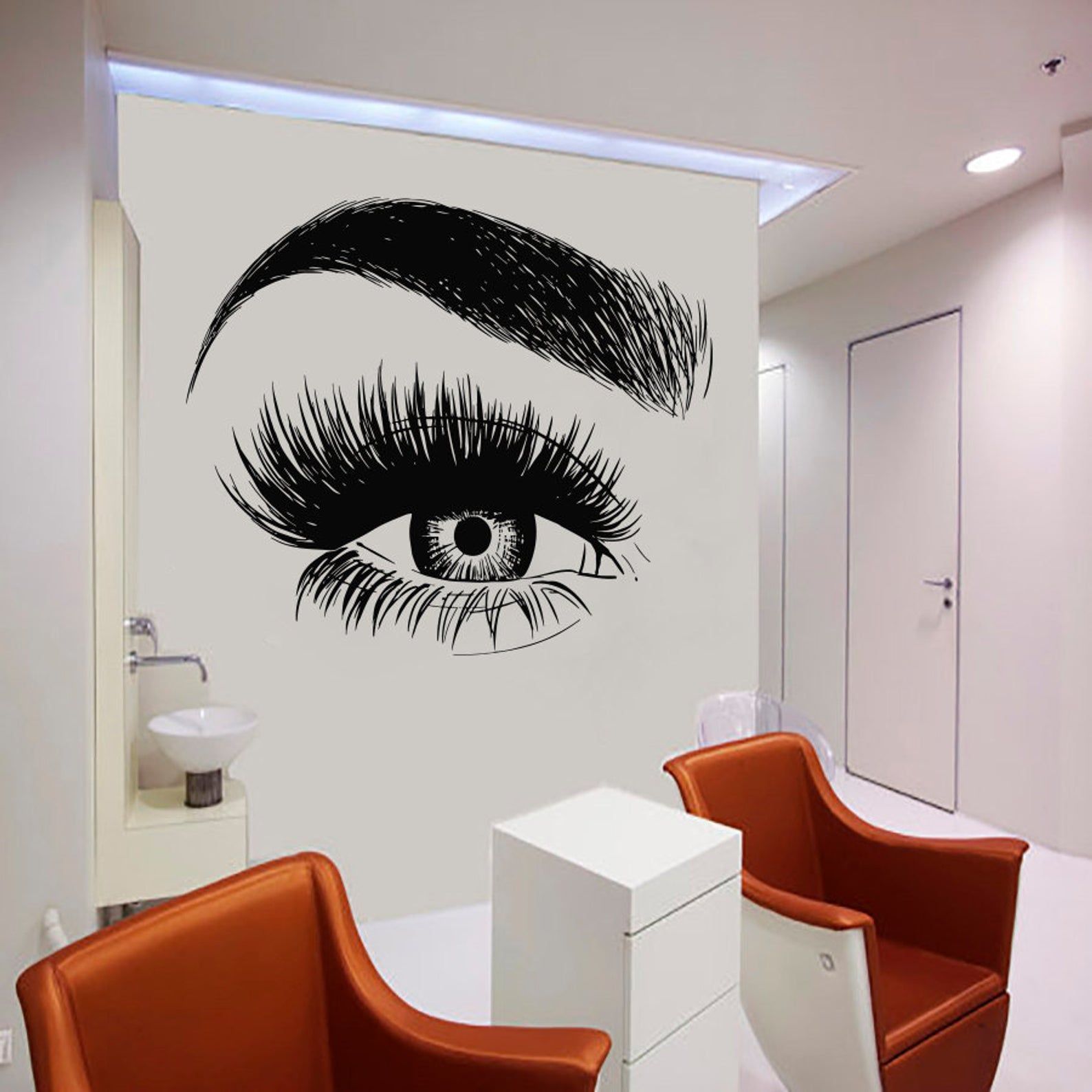 Wall Decal Window Sticker Beauty Salon Woman Face Eyelashes Lashes Eyebrows Brows t43 - Wall Decal Window Sticker Beauty Salon Woman Face Eyelashes Lashes Eyebrows Brows t43 -   15 beauty Salon woman ideas