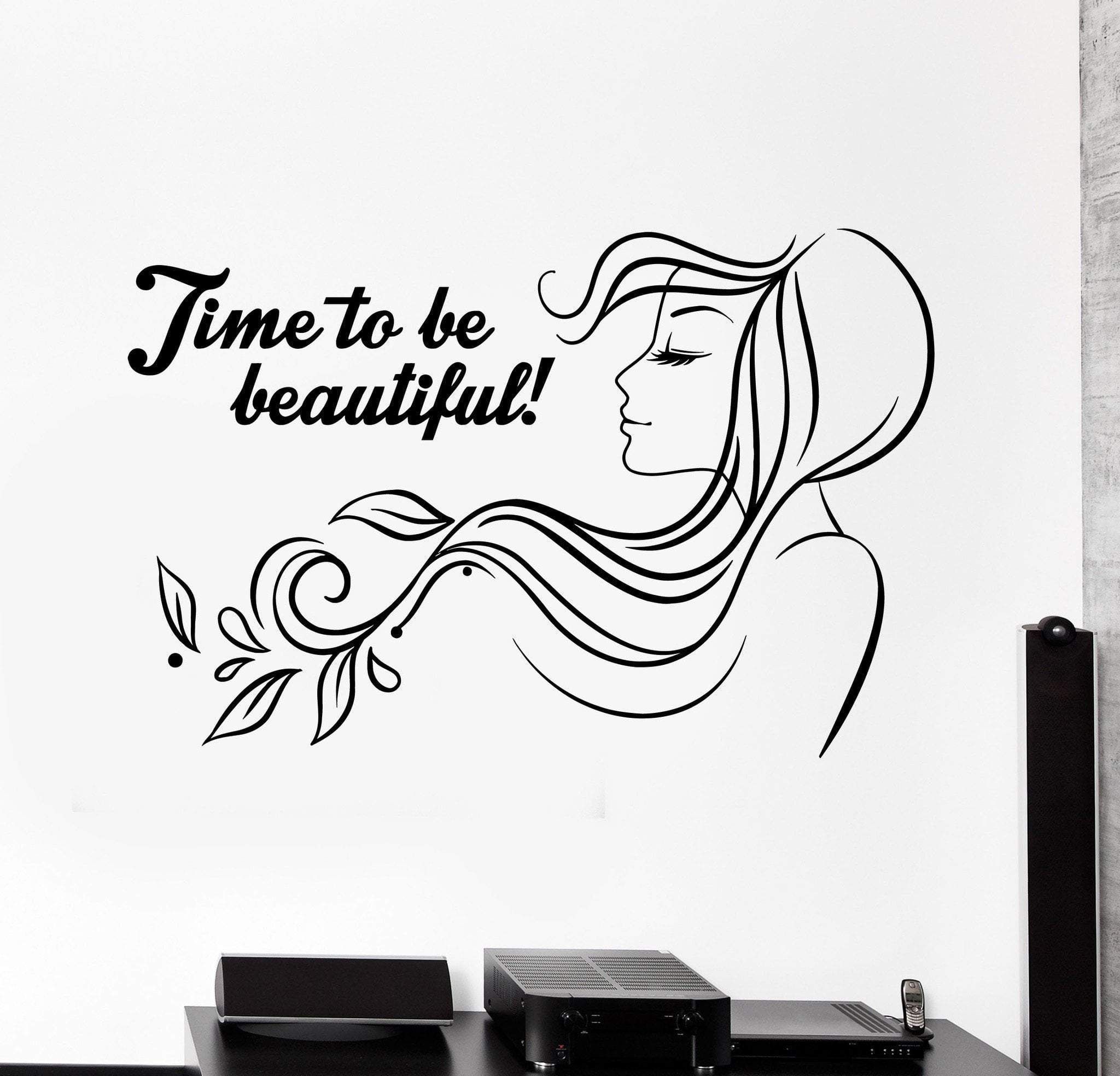 Vinyl Wall Decal Beauty Salon Quote Woman Hair Salon Stickers Mural Unique Gift (ig4614) - Vinyl Wall Decal Beauty Salon Quote Woman Hair Salon Stickers Mural Unique Gift (ig4614) -   15 beauty Salon woman ideas