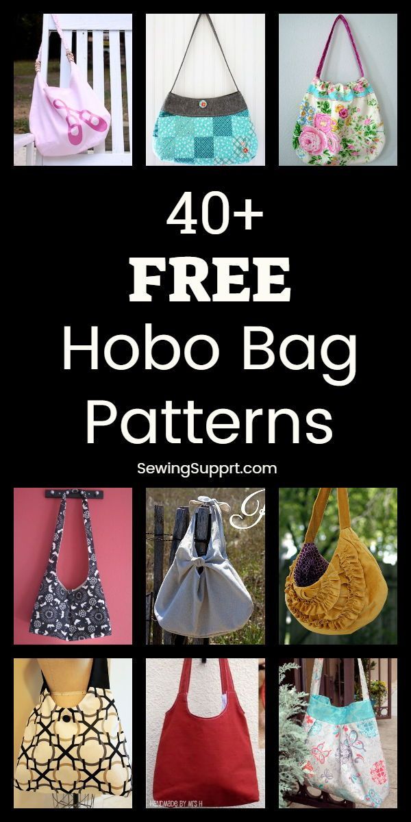 40+ Free Hobo Bag Patterns - 40+ Free Hobo Bag Patterns -   15 diy Bag hobo ideas