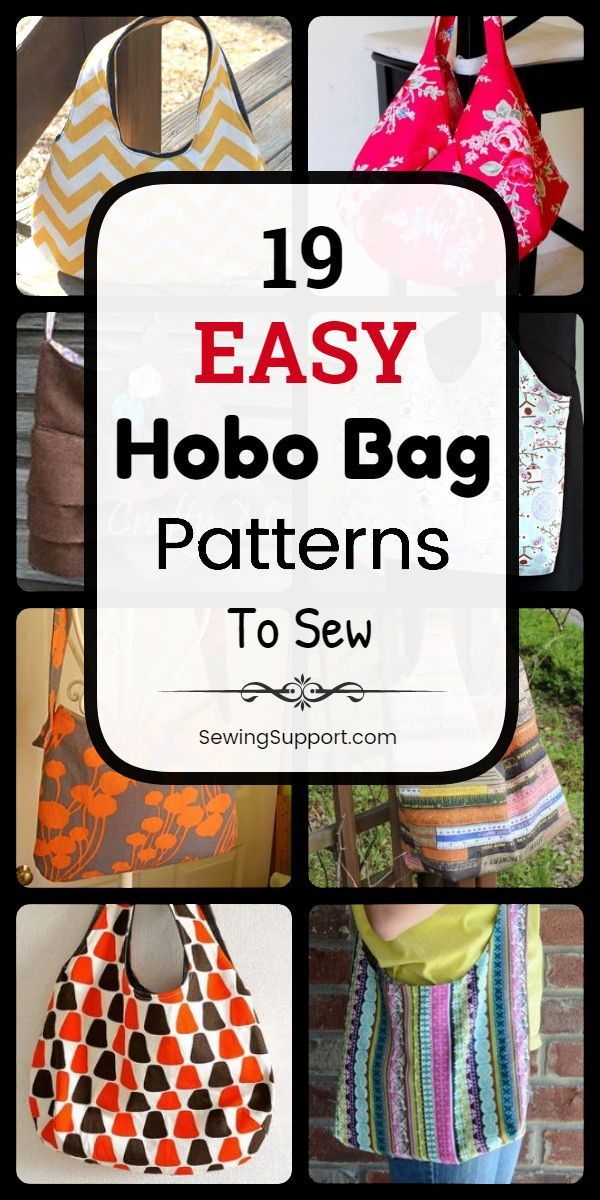 Easy Hobo Bag Patterns (19 Free Designs!) - Easy Hobo Bag Patterns (19 Free Designs!) -   15 diy Bag hobo ideas