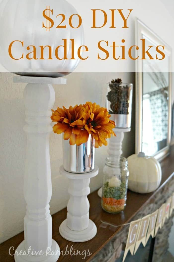 $20 DIY Candle Sticks - Creative Ramblings - $20 DIY Candle Sticks - Creative Ramblings -   15 diy Candles sticks ideas