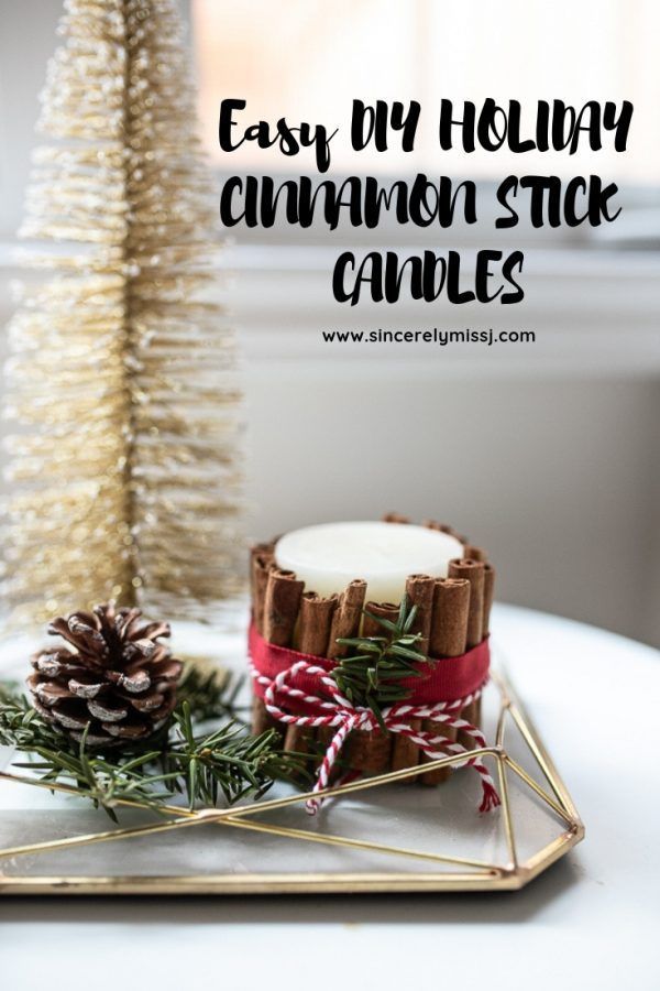 DIY Cinnamon Stick Candle - DIY Cinnamon Stick Candle -   15 diy Candles sticks ideas