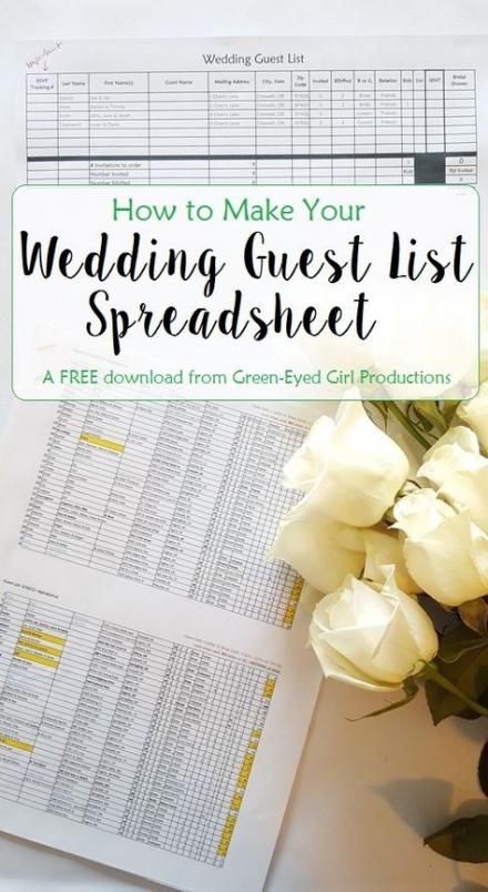 26+ Ideas Wedding Guest List Spreadsheet Tips For 2019 - 26+ Ideas Wedding Guest List Spreadsheet Tips For 2019 -   15 diy Wedding binder ideas