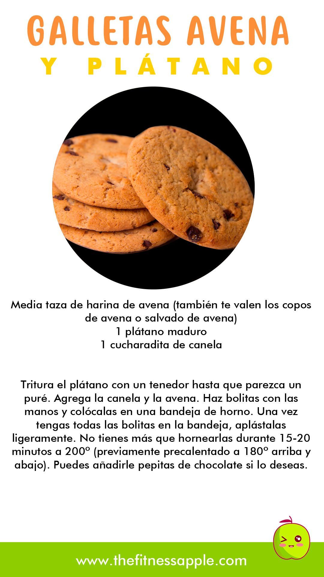 Galletas de Avena y Pl?tano - Galletas de Avena y Pl?tano -   15 fitness Recetas galletas ideas
