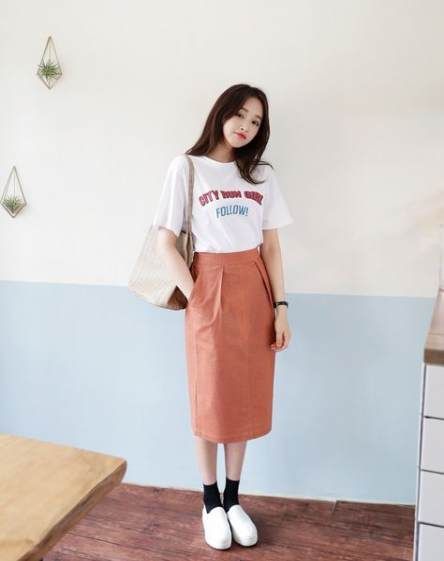 Skirt Korean Style Midi 34 New Ideas - Skirt Korean Style Midi 34 New Ideas -   15 korean style Women ideas
