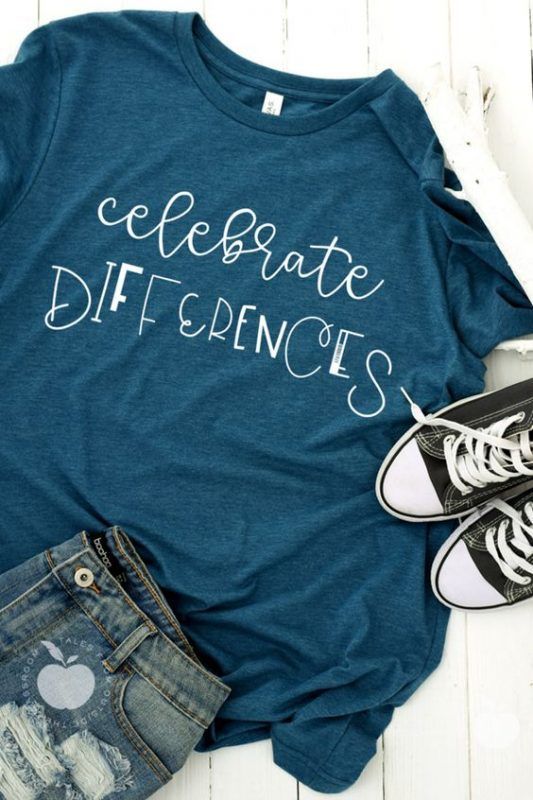 Celebrate Differences T-Shirt ZK01 - Celebrate Differences T-Shirt ZK01 -   15 style School shirts ideas