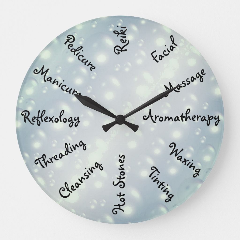 Gray / Grey Bubbles Beauty Therapy design Large Clock | Zazzle.com - Gray / Grey Bubbles Beauty Therapy design Large Clock | Zazzle.com -   16 beauty Therapy design ideas