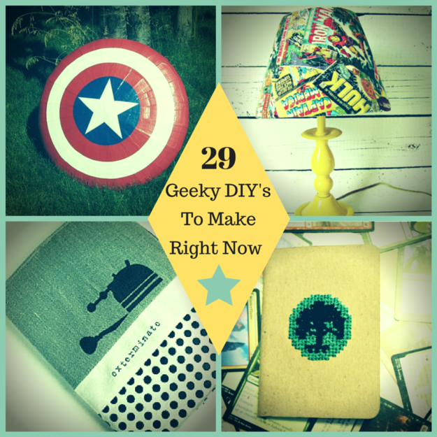 29 Geek DIY's To Make Right Now - 29 Geek DIY's To Make Right Now -   16 diy Crafts for guys ideas