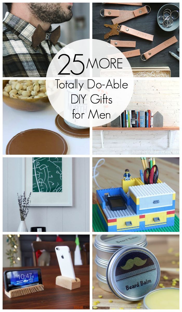 25 More DIY Gifts for Men - Love Create Celebrate - 25 More DIY Gifts for Men - Love Create Celebrate -   16 diy Crafts for guys ideas